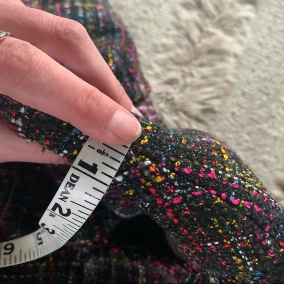 H&M Multicolor Tweed Frayed Edges Blazer 6 - Picture 5 of 12